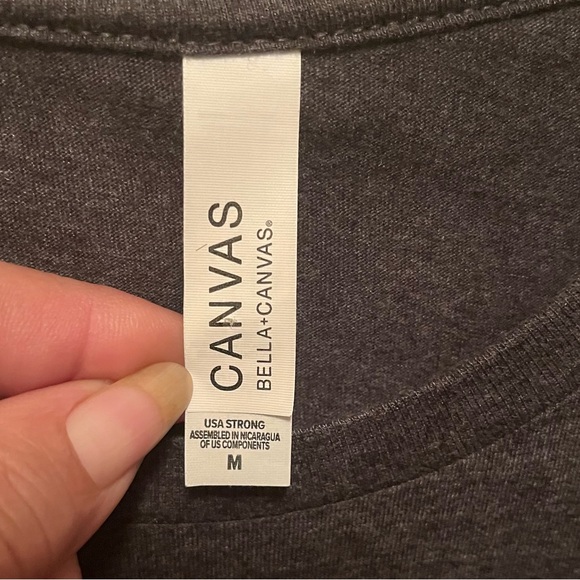 BELLA CANVAS Short Sleeve Whisper Words of Wisdom Let It Be T-shirt. Sz M - Picture 4 of 4